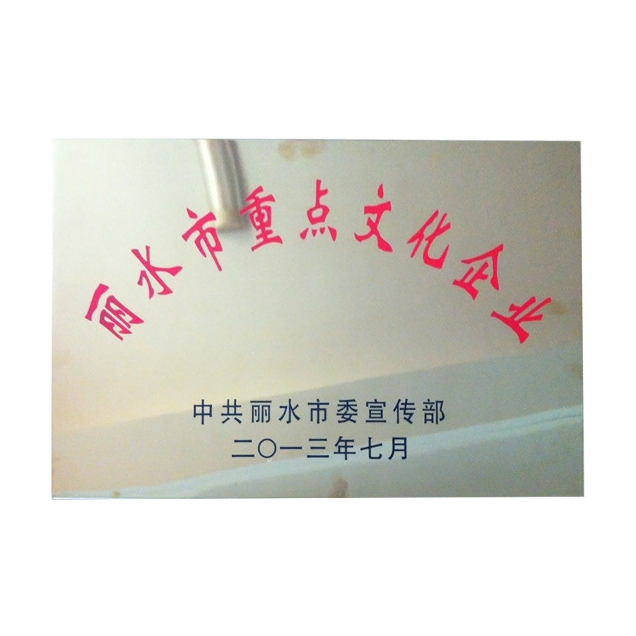 麗水市重點(diǎn)文化企業(yè)